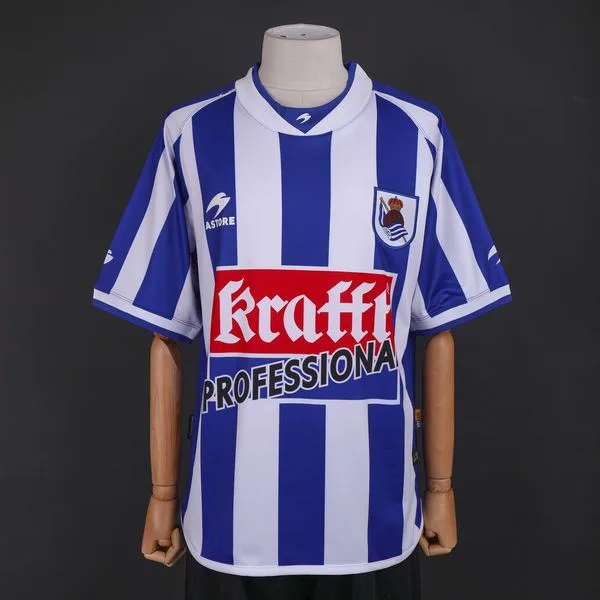 Camiseta de fútbol Real Sociedad 2002/03 LOCAL MANGA CORTA VERSION FAN